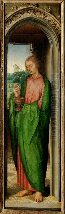 Sant Joan Evangelista Oil Painting by (manner of) Memling, Hans