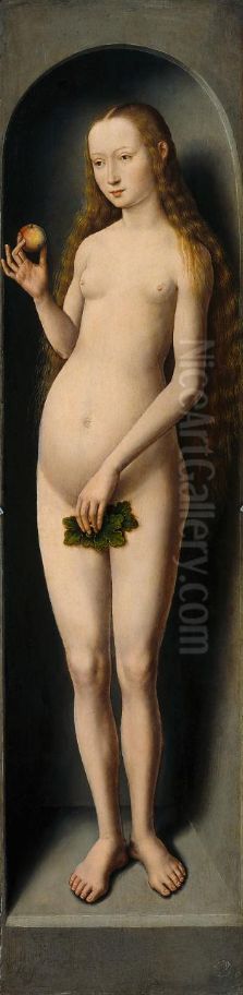 Eva Oil Painting by (manner of) Memling, Hans