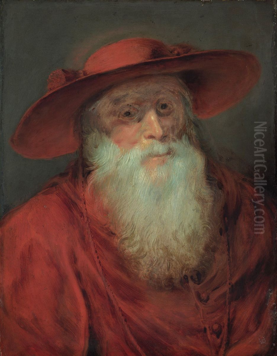 Hl. Hieronymus in Kardinalstracht Oil Painting by (studio of) Rubens, Peter Paul