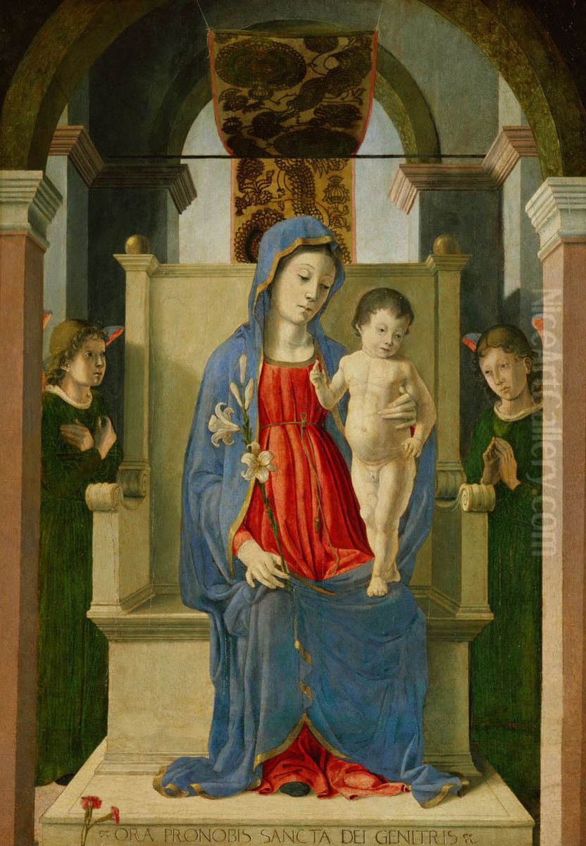 Madonna mit der Lilie Oil Painting by Marco Zoppo