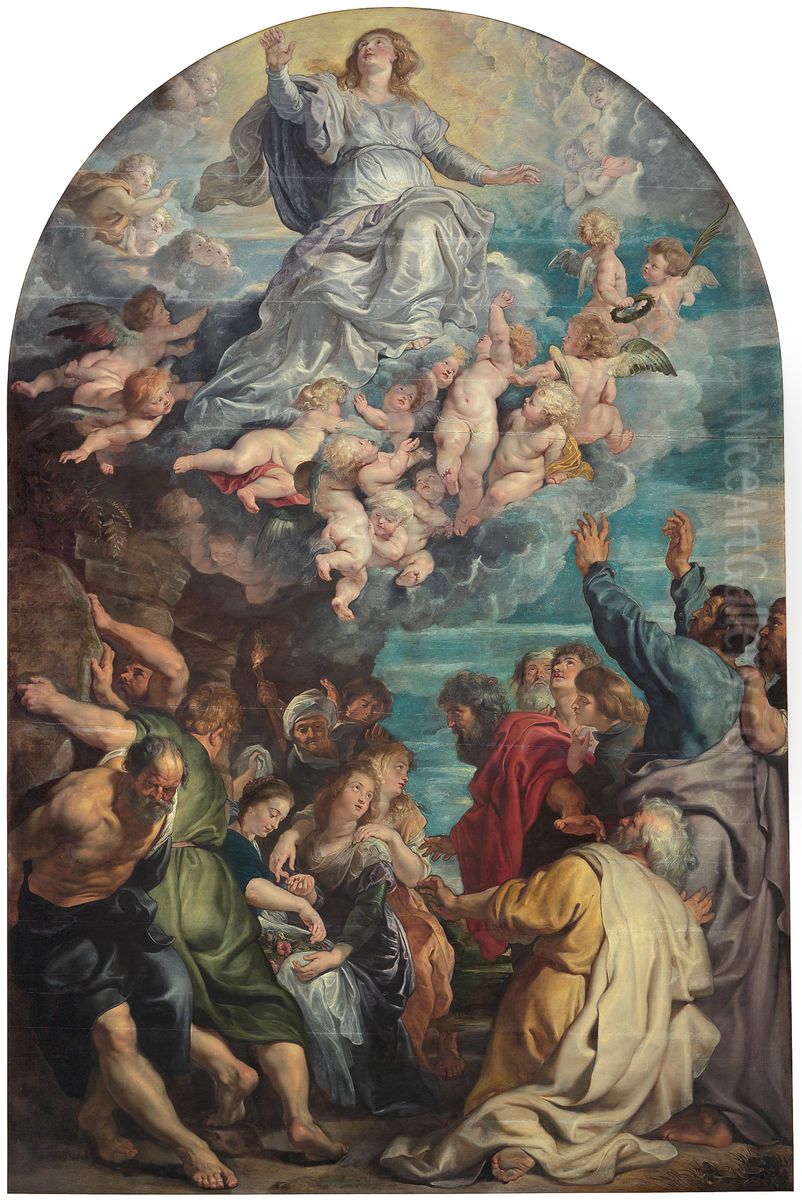 Himmelfahrt Mariae Oil Painting by (studio of) Rubens, Peter Paul