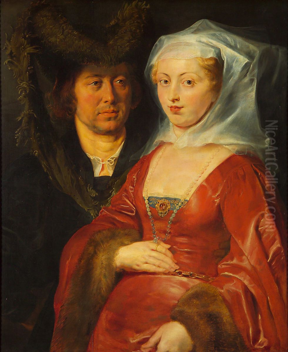 Ansegisus und Hl. Bega Oil Painting by (studio of) Rubens, Peter Paul