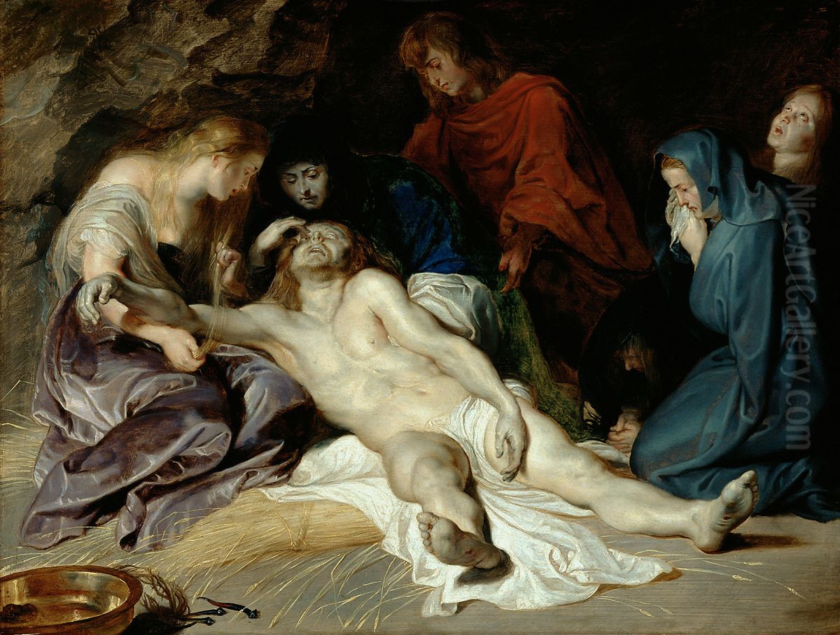 Lamentation of Christ Oil Painting by (studio of) Rubens, Peter Paul