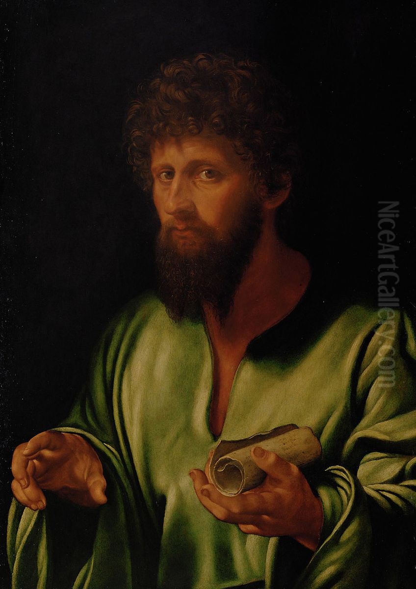 Ein Philosoph des Altertums Oil Painting by Giovanni Girolamo Savoldo