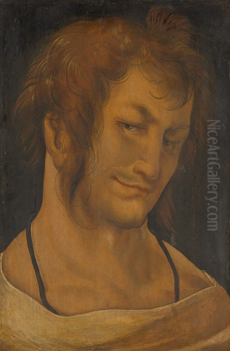 Melancholiker (sog. Junglingskopf) Oil Painting by Hans Leonhard Schaufelein