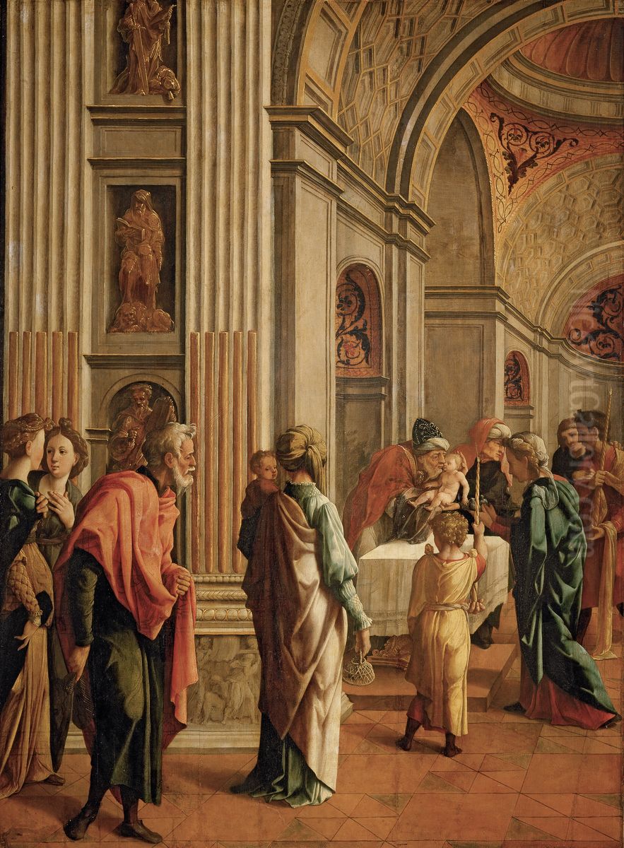 Presentation of Jesus in the Temple Oil Painting by Jan Van Scorel