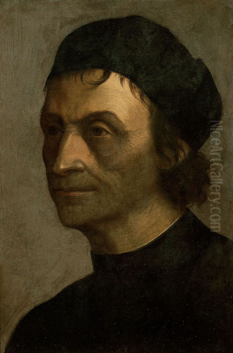 Portrait of a priest of the papal court Oil Painting by Sebastiano Del Piombo