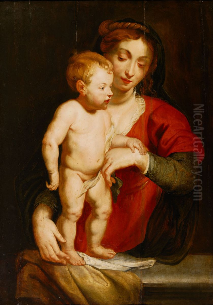 Madonna and Child Oil Painting by Gerard Seghers