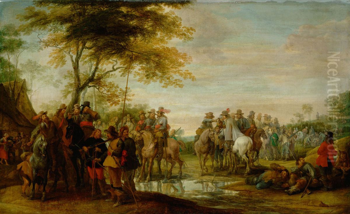 Cavalry troop Oil Painting by Peter Snayers