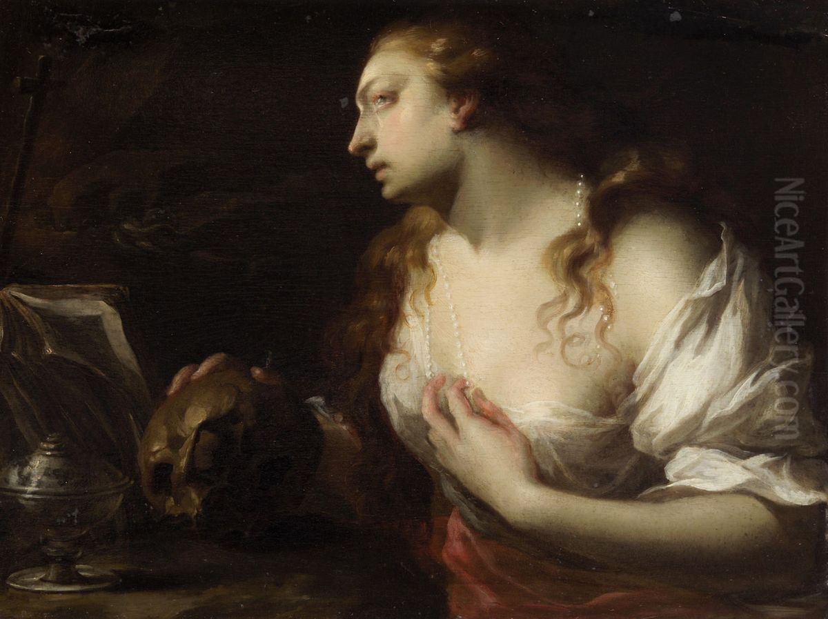 Penitent Mary Magdalene Oil Painting by Francesco Trevisani