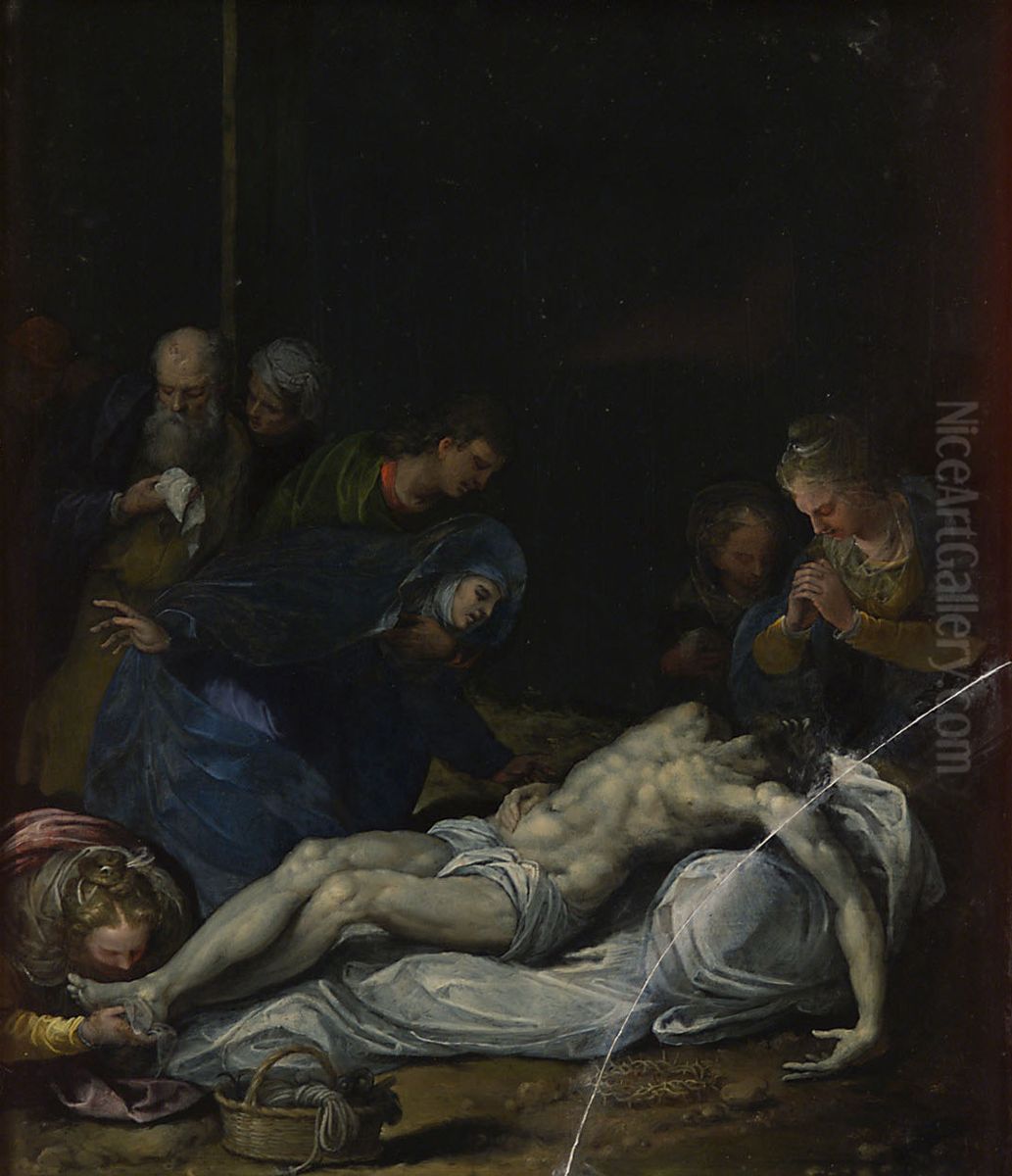 Kreuzabnahme Oil Painting by Alessandro Turchi