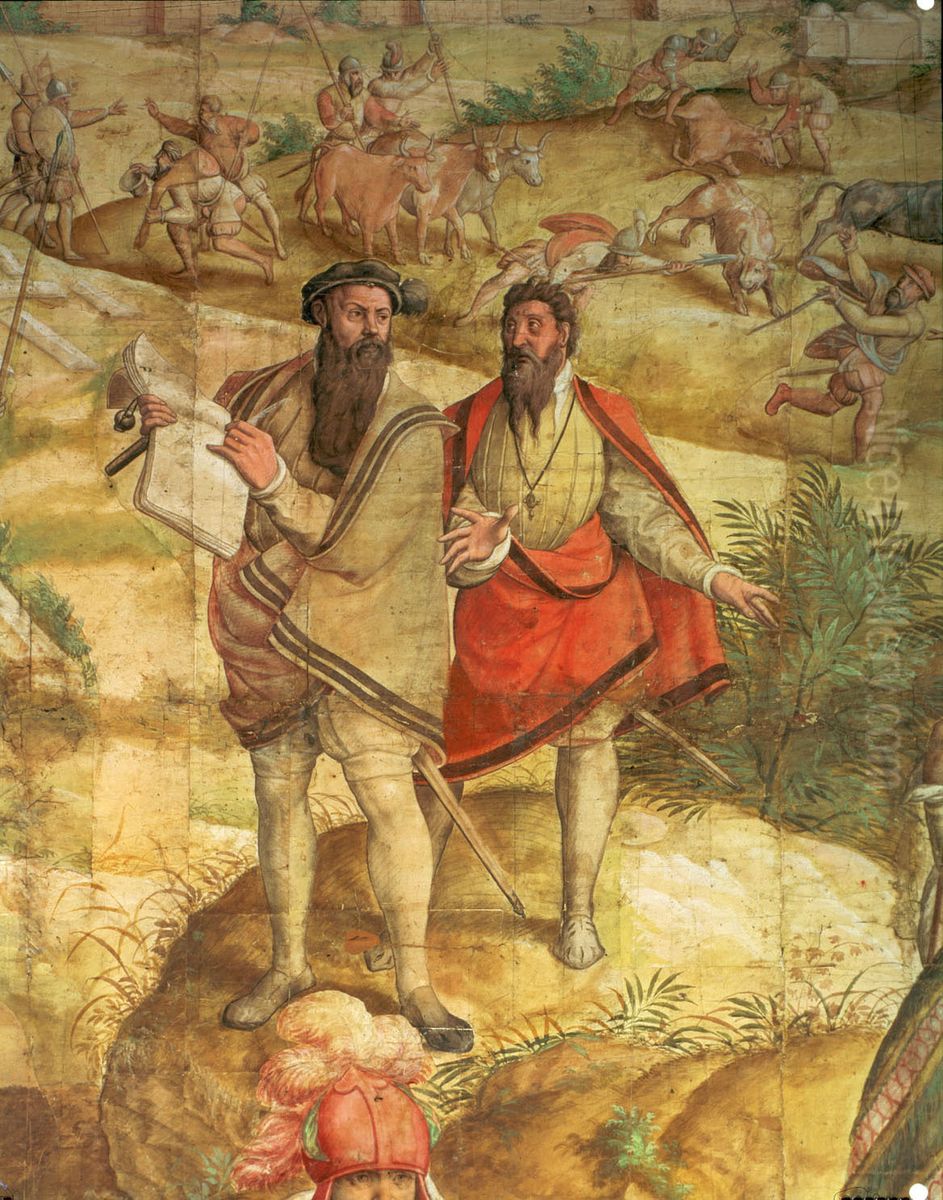 Kriegszug Kaiser Karls V. gegen Tunis (1535): Plunderung von Tunis Oil Painting by Jan Cornelisz Vermeyen