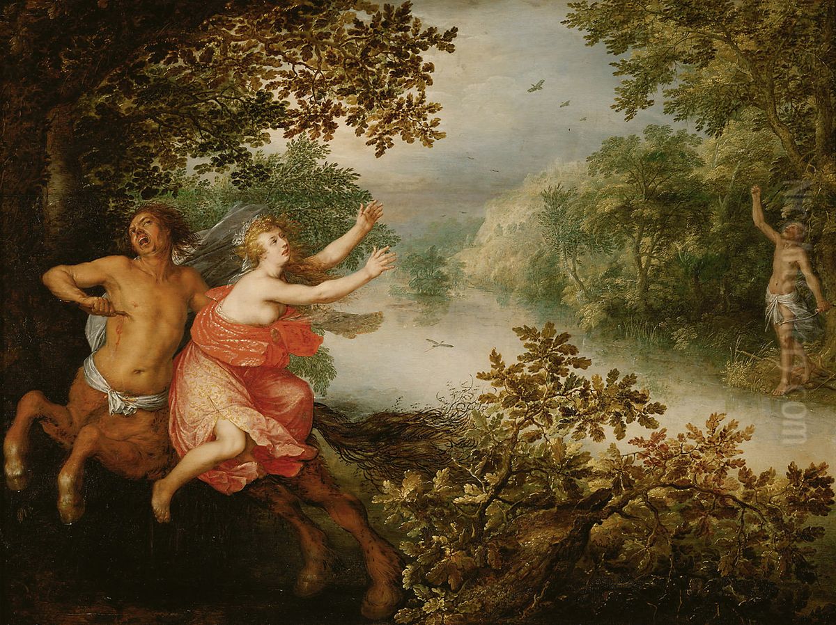 Herkules, Dejanira und der Kentaur Nessus Oil Painting by David Vinckboons I