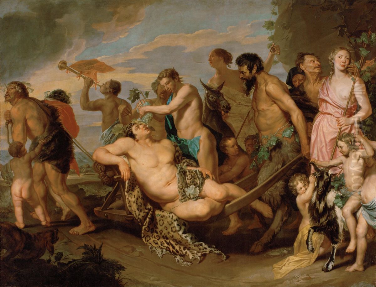 Bacchanal Oil Painting by Michaelina Wautier