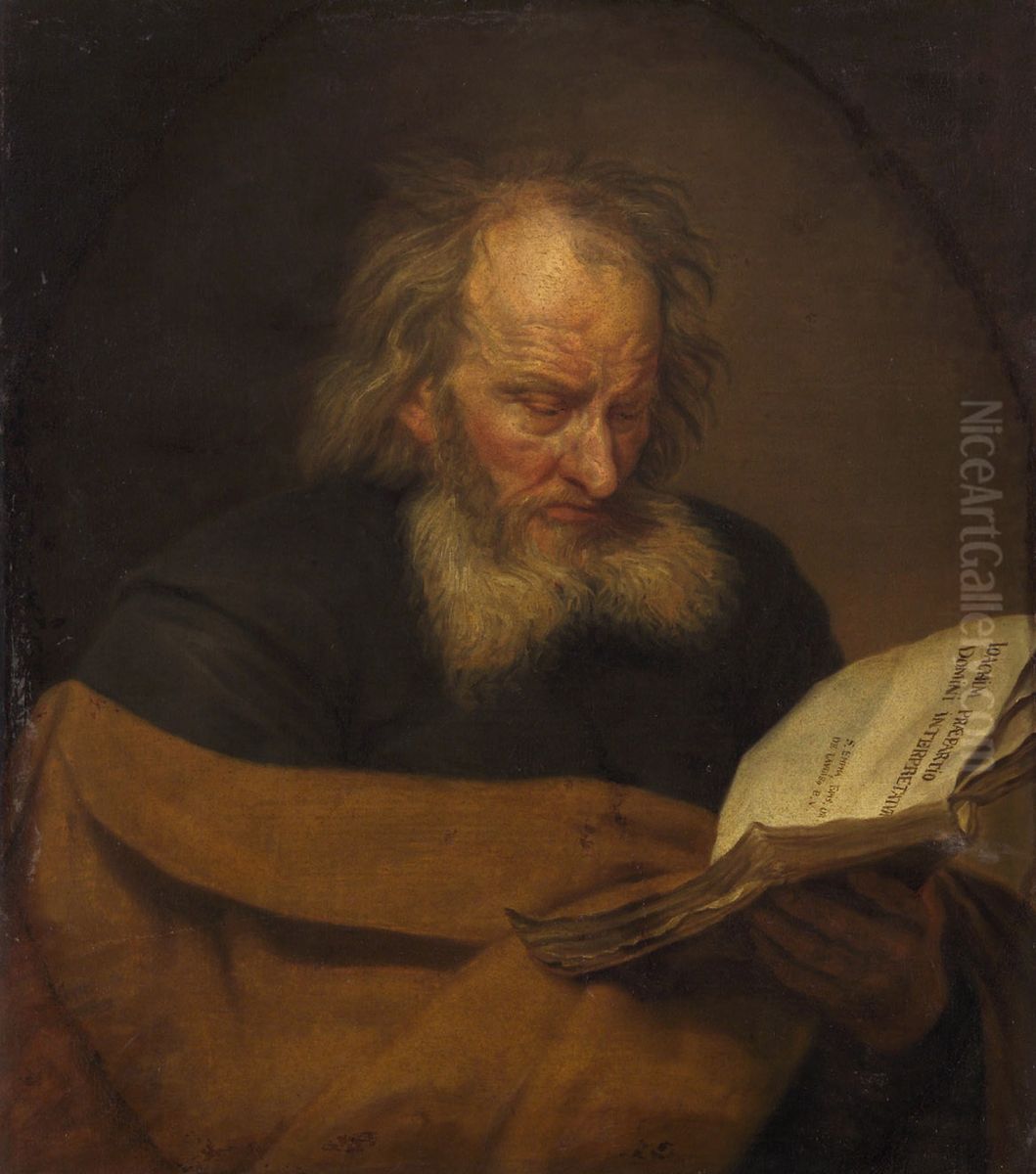 St Joachim Reading a Book Oil Painting by Michaelina Wautier