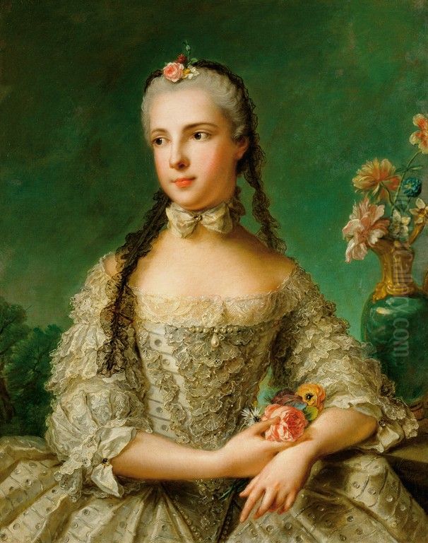 Portrait ofPrincess Isabella of Parma(1741-1763), first wife of Holy Roman EmperorJoseph II of Austria. Oil Painting by Jean-Marc Nattier