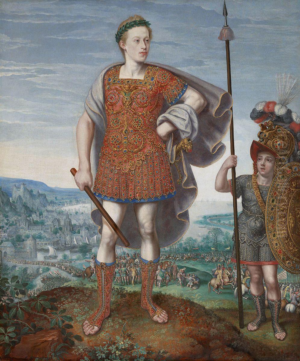 Portrait of Emperor Matthias (1557-1619) when Archduke, in the guise of P. Cornelius Scipio Major Oil Painting by Lucas van Valckenborch