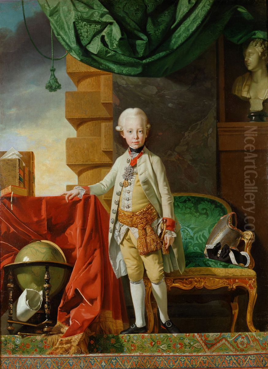 Portrait of Francis of Austria (1768-1835) Oil Painting by Johann Zoffany