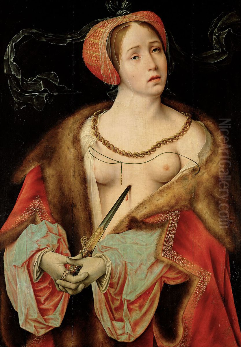 Lukrezia Oil Painting by Joos Van Cleve