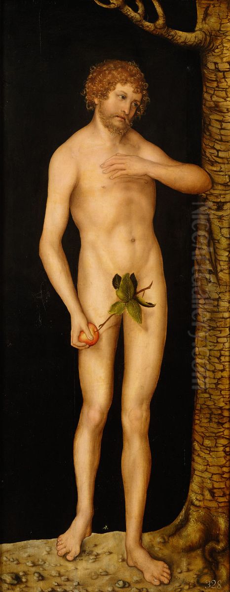 Adam Oil Painting by Lucas Cranach the Elder
