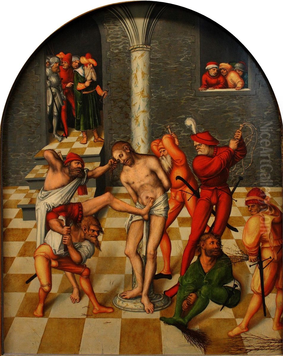 Geisselung Christi Oil Painting by Lucas Cranach the Elder