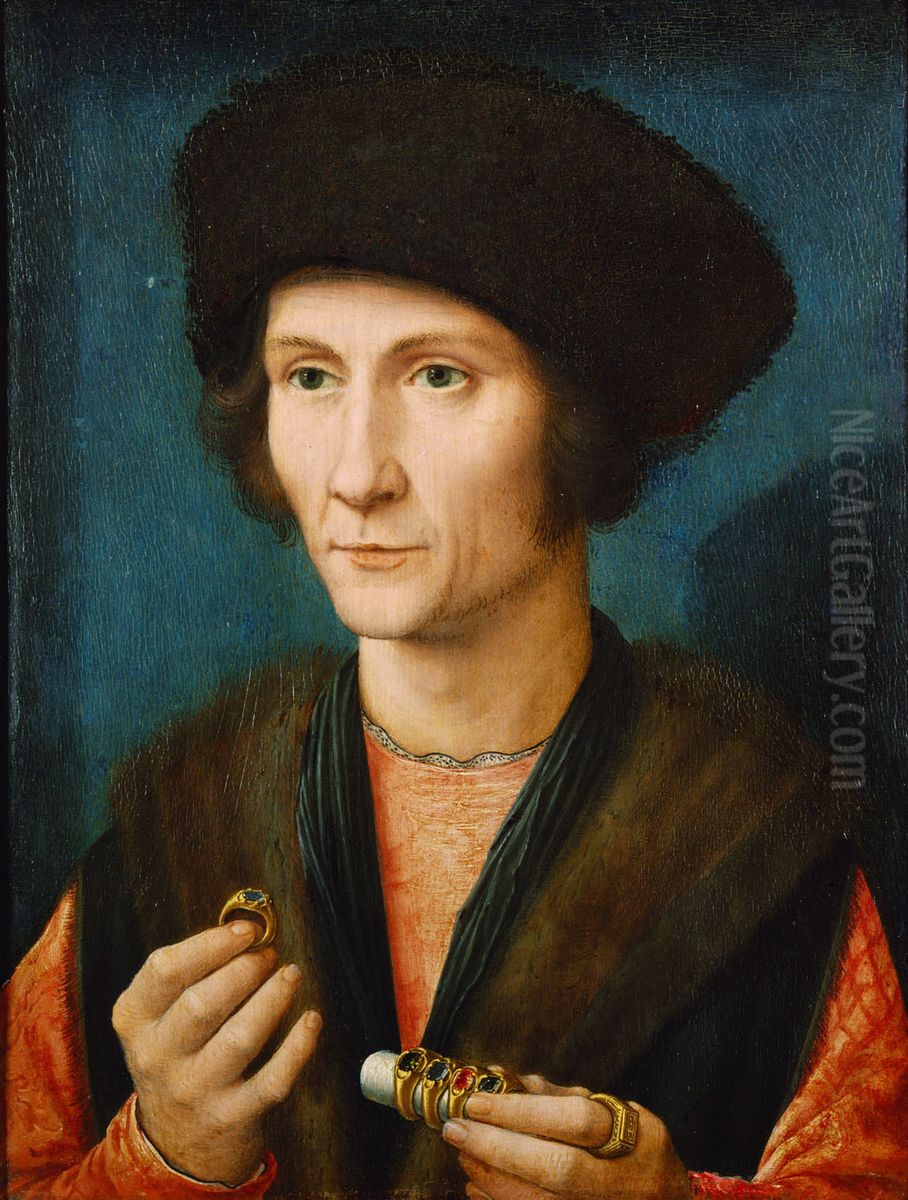Portrait of a Goldsmith Oil Painting by Gerard David