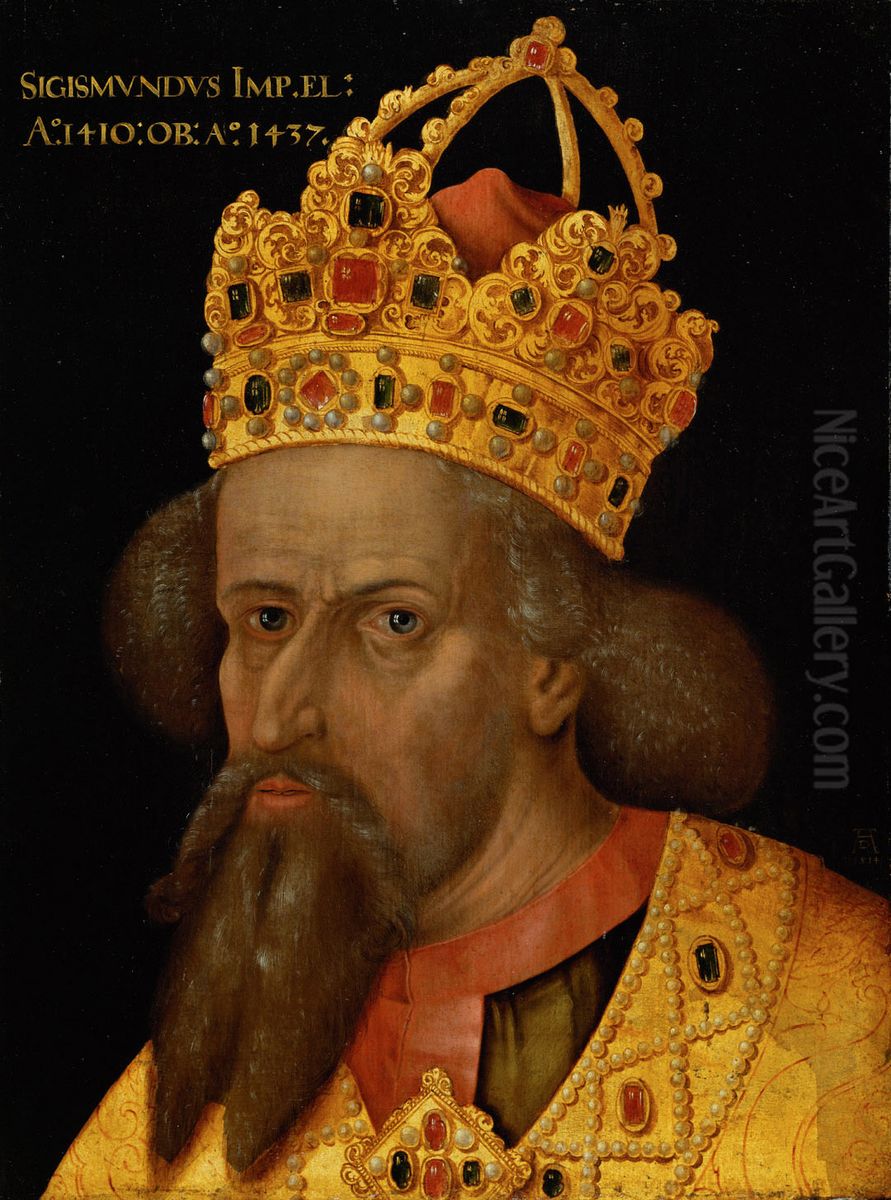 Kaiser Sigismund (1369-1437), Brustbild Oil Painting by Albrecht Durer