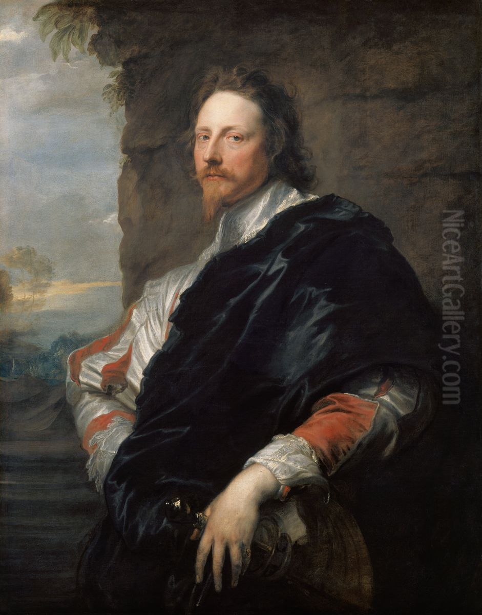 Nicolas Lanier Oil Painting by Sir Anthony Van Dyck