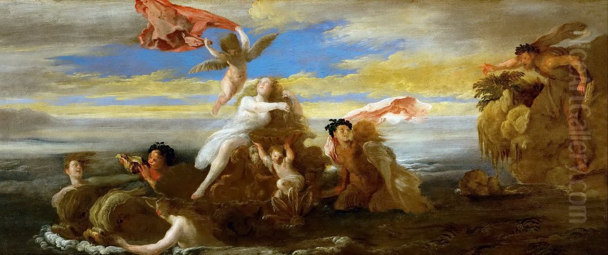Galatea und Polyphem Oil Painting by Domenico Fetti
