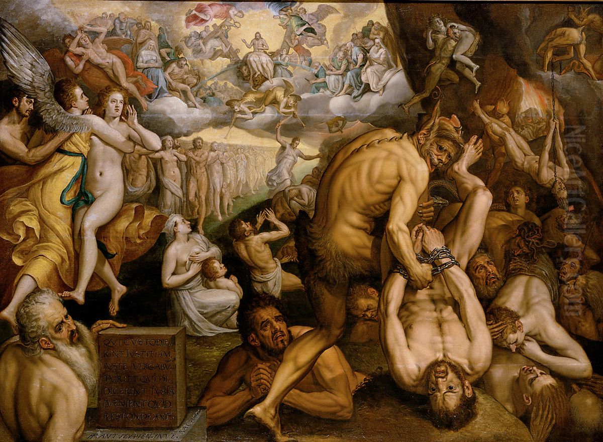 The last judgement Oil Painting by Frans Floris I