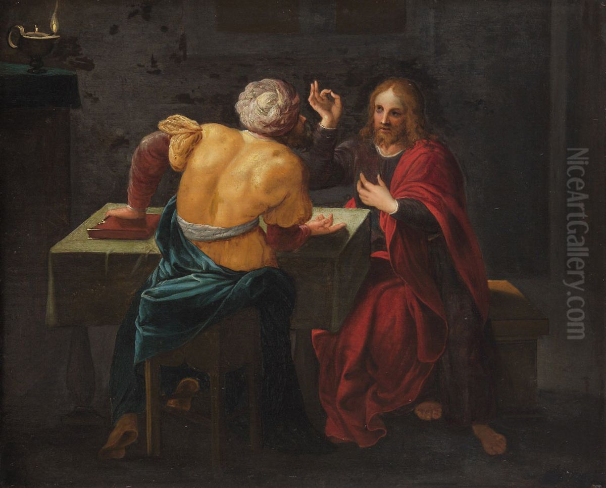 Christus und Nikodemus Oil Painting by Frans Francken the Younger