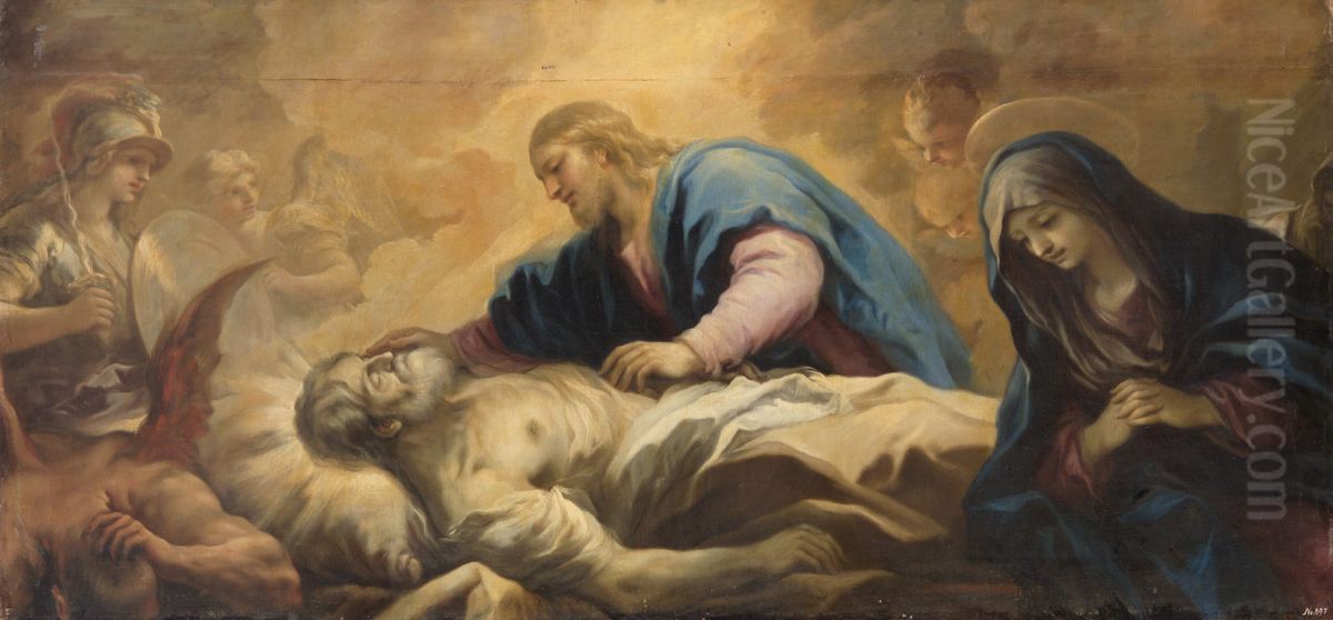 Death of Saint Joseph Oil Painting by Luca Giordano