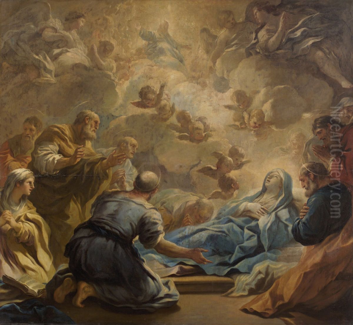 Tod Mariae Oil Painting by Luca Giordano