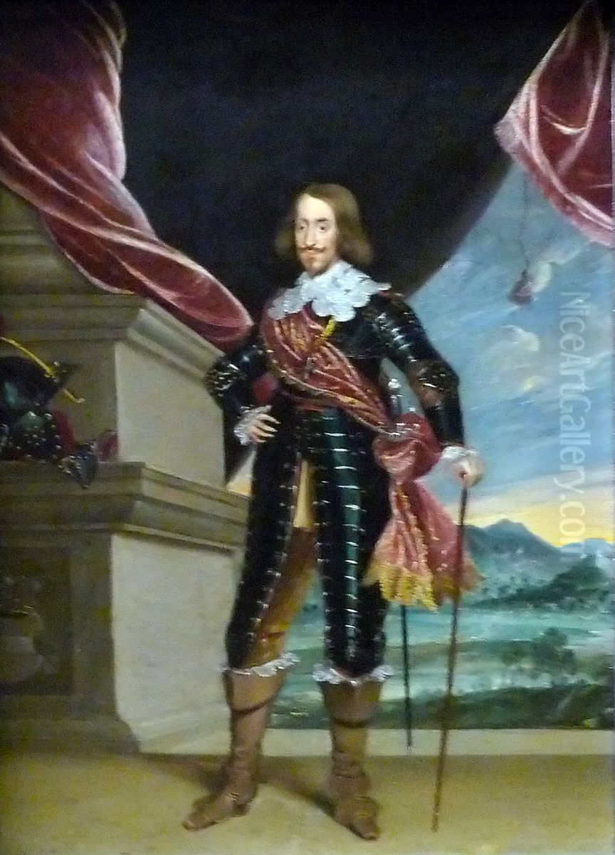 Archduke Leopold Wilhelm (1614-1662), governor of the Netherlands. Oil Painting by Wolfgang Heimbach