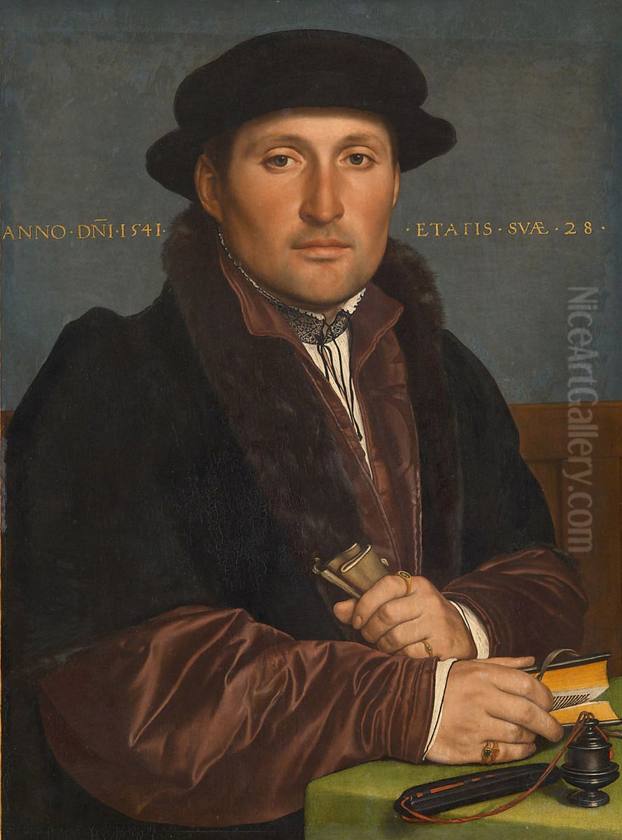 Portrait of a Young Merchant Oil Painting by Hans Holbein the Younger