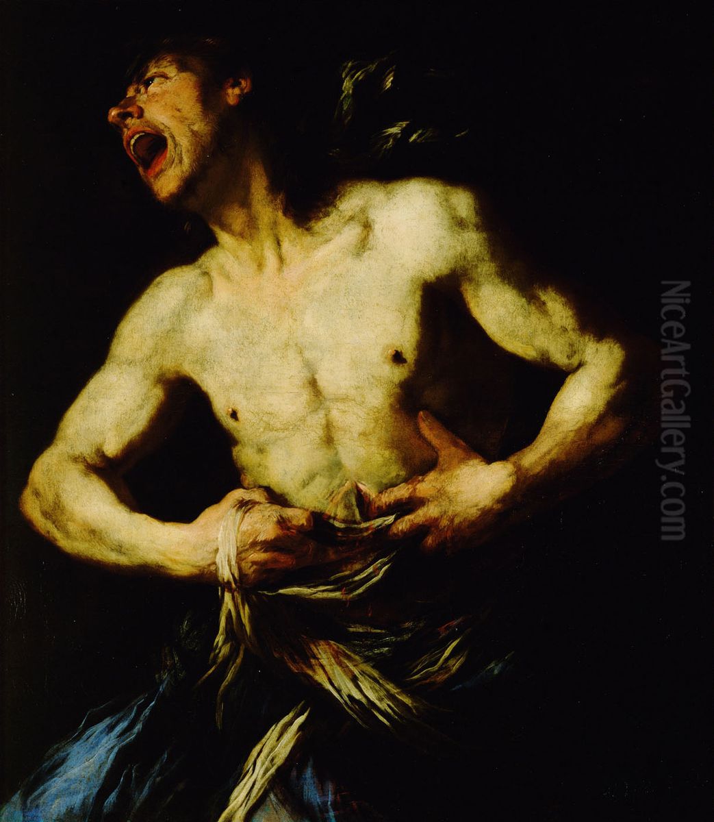 Selbstmord Catos des Jungeren Oil Painting by Giovan Battista Langetti