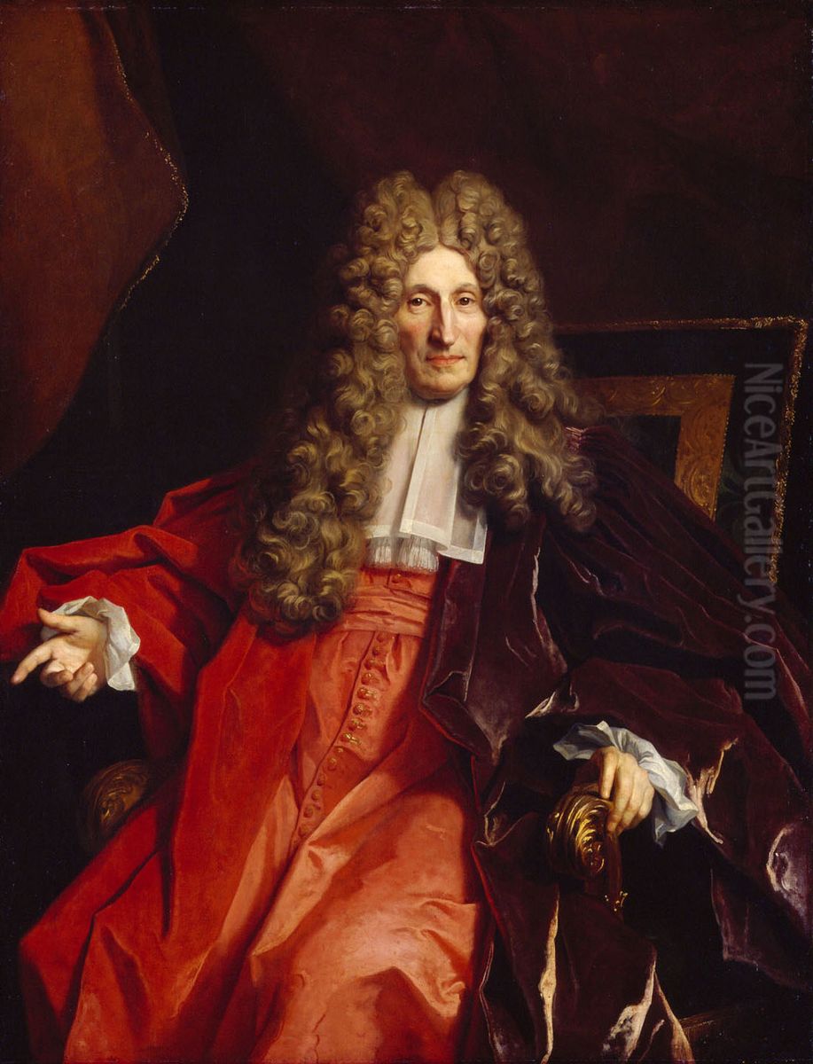 Charles Boucher, Seigneur d'Orsay Oil Painting by Nicolas de Largilliere