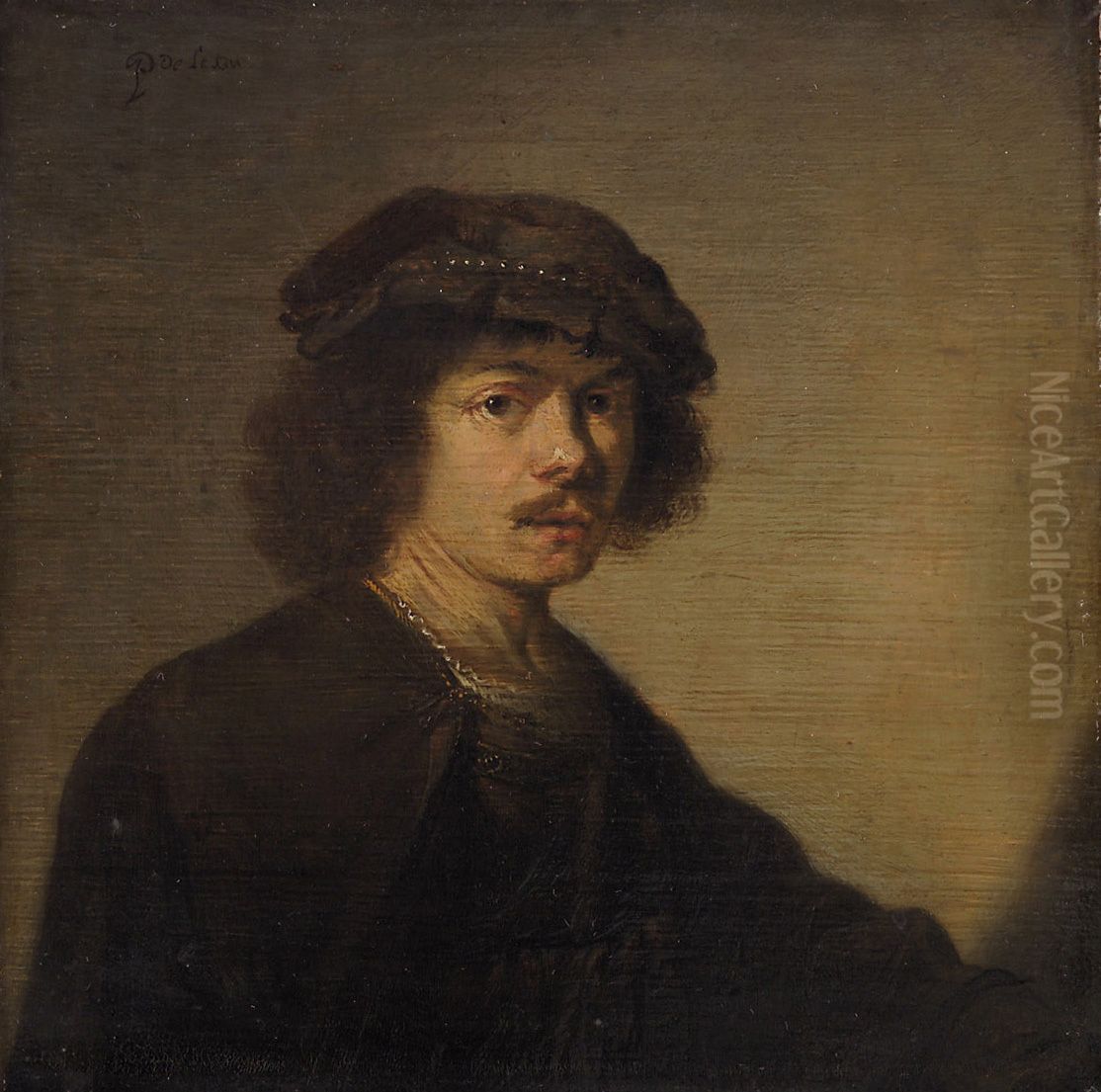 Selbstbildnis in Phantasietracht Oil Painting by Paulus Lesire