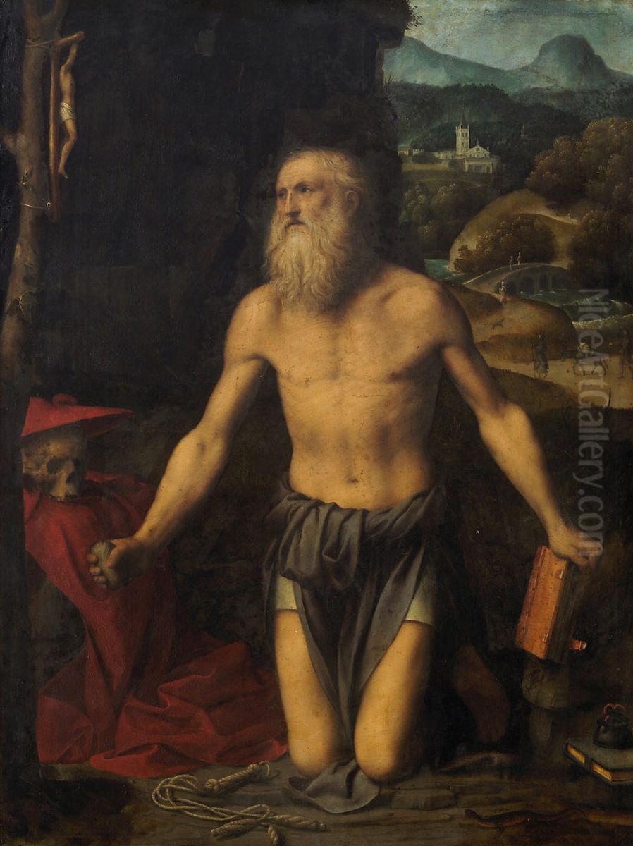 Saint Jerome Oil Painting by Bernardino Luini