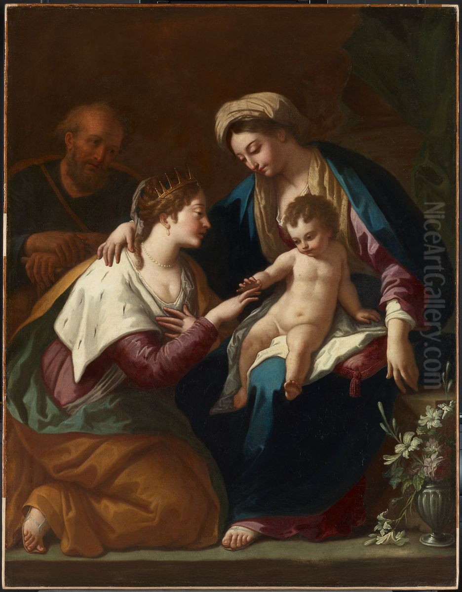 Mystical Marriage of St Catharine Oil Painting by Paolo de Matteis