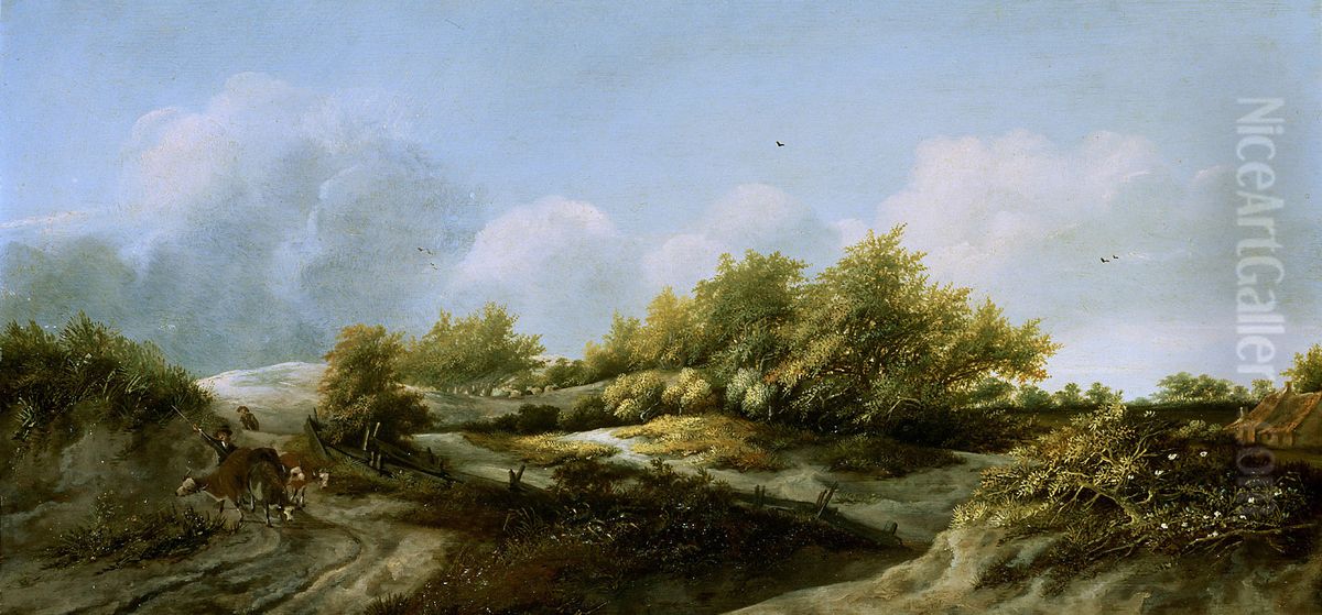 Dunenlandschaft Oil Painting by Jan Vermeer van Haarlem