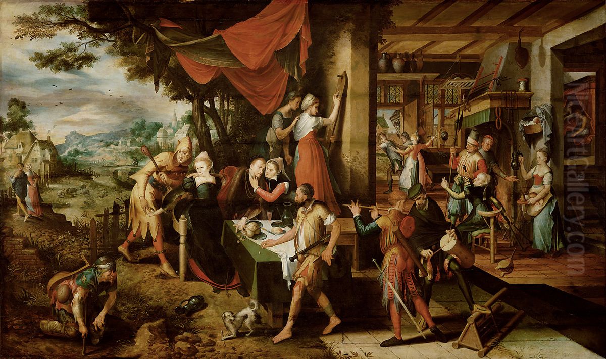 Return of the Prodigal Son Oil Painting by Master Of The Prodigal Son