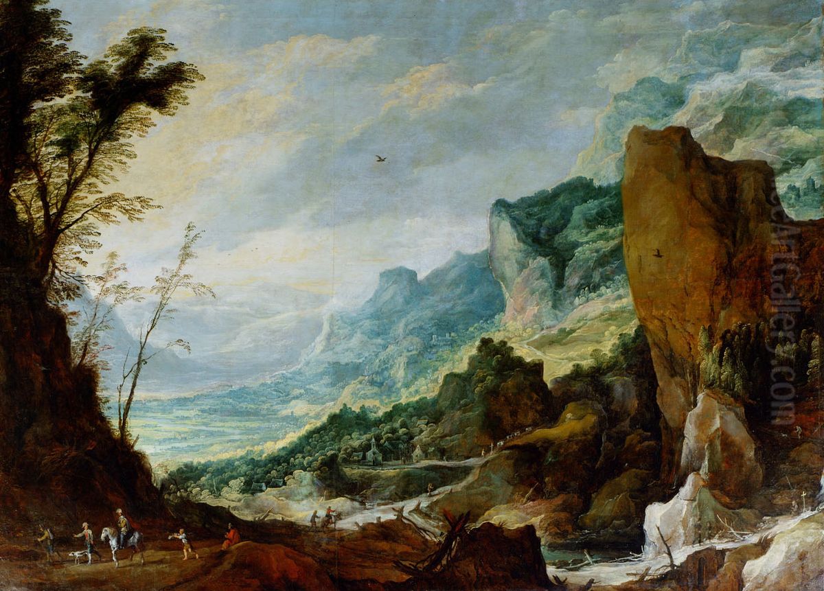 Grosse Gebirgslandschaft Oil Painting by Joos de Momper the Younger