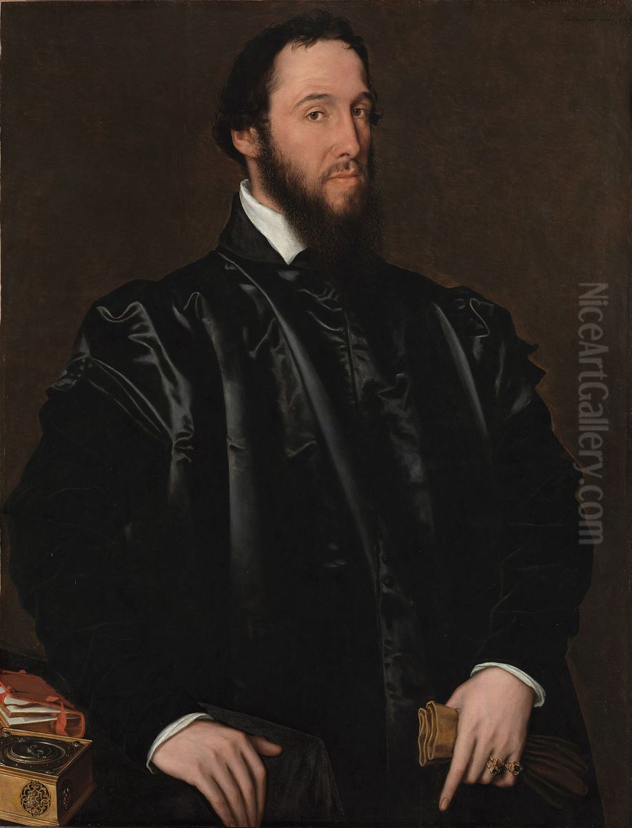 Antoine Perrenot de Granvella Oil Painting by Antonis Mor