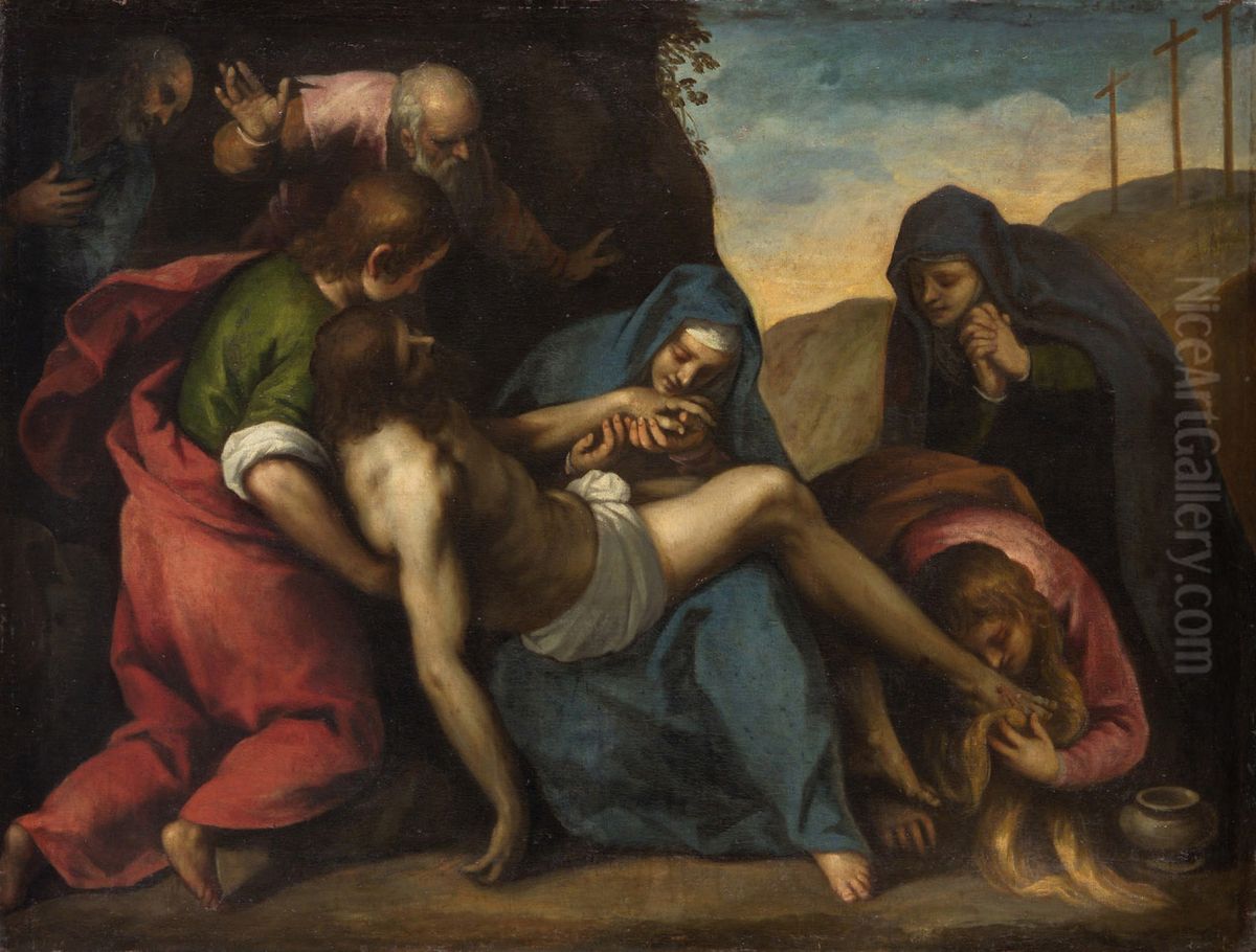 Lamentation Oil Painting by Palma il Giovane