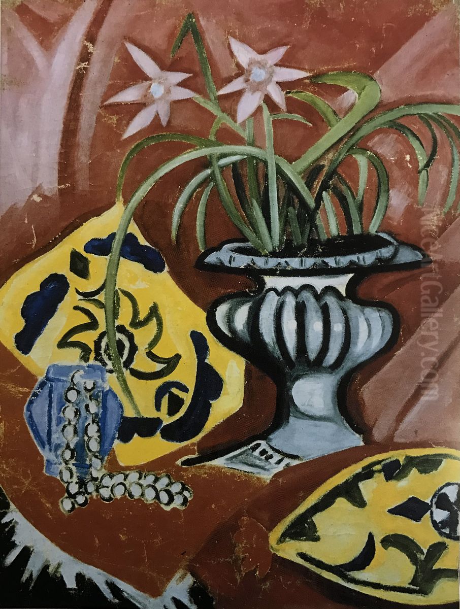 Still-life. Vase Oil Painting by Olga Rozanova