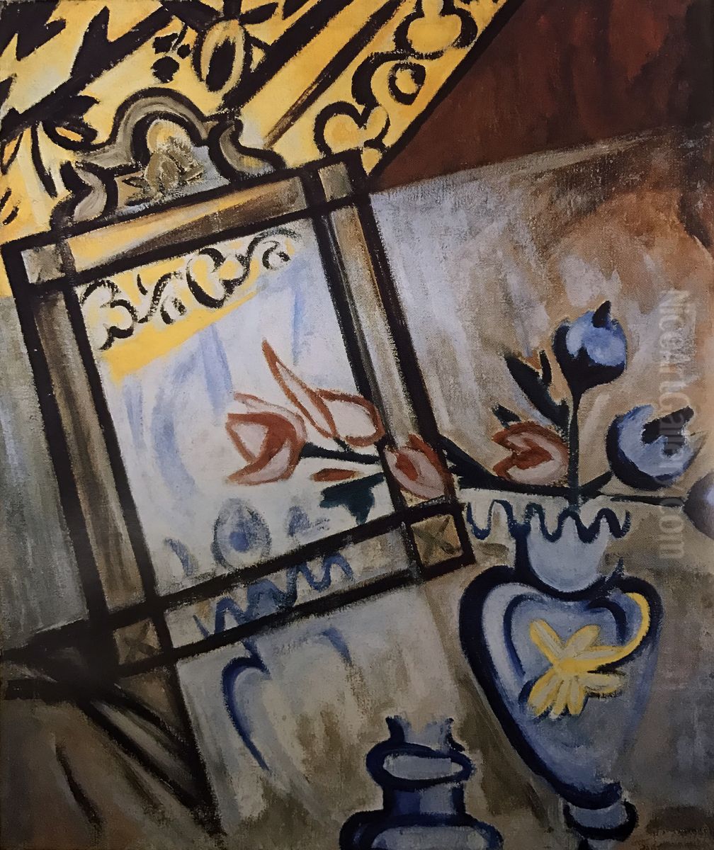 <<Naturmort>> Oil Painting by Olga Rozanova