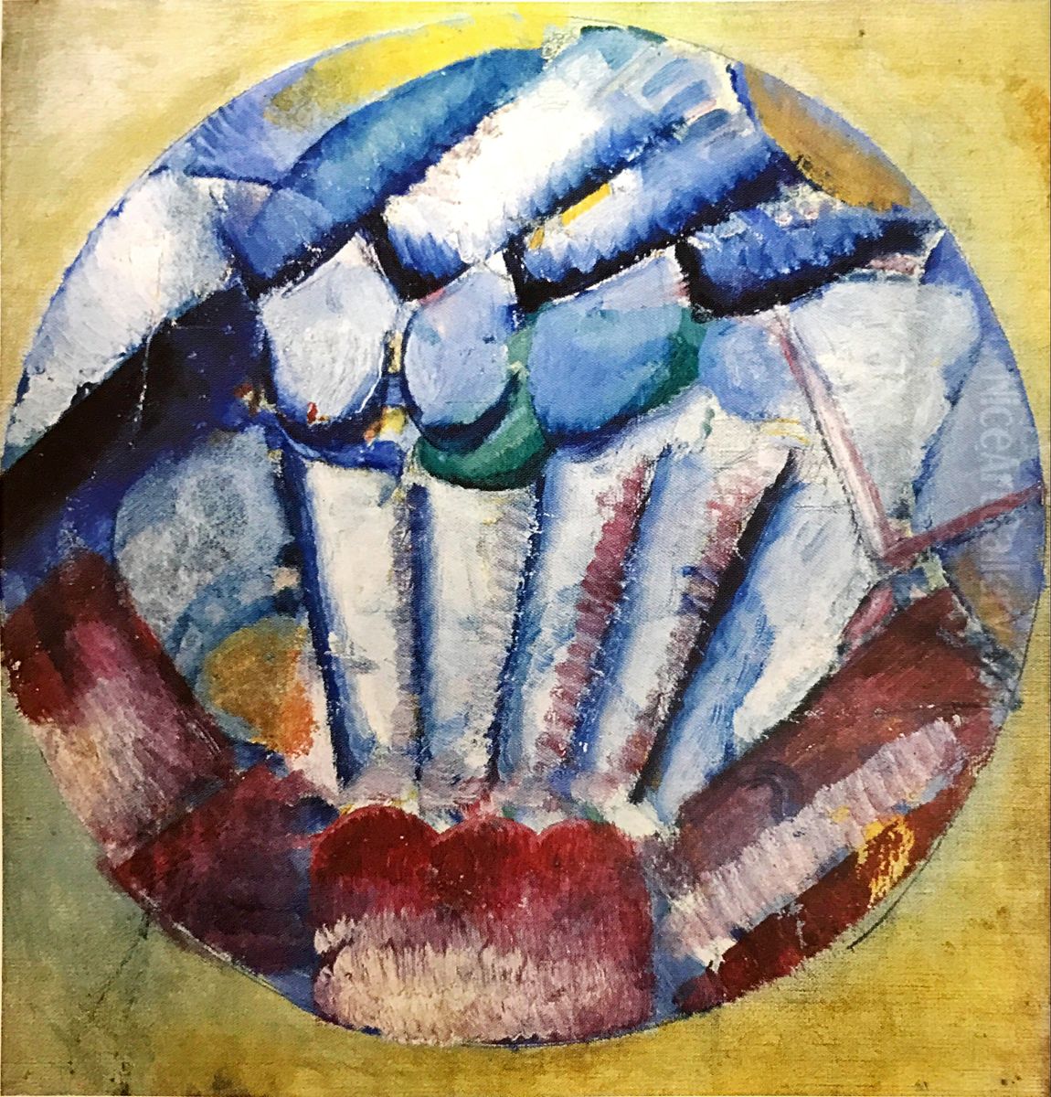 Colour Composition Oil Painting by Olga Rozanova