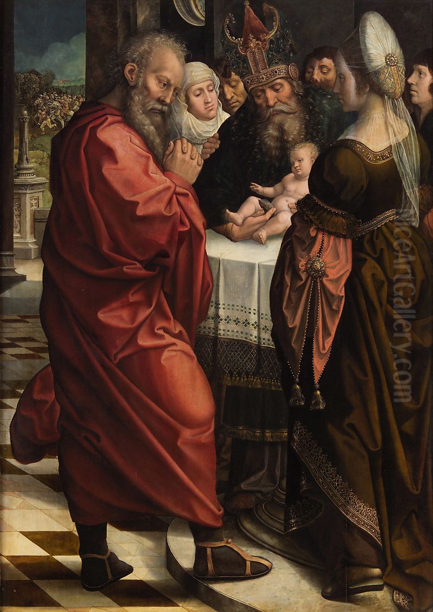 Presentation of Christ Oil Painting by Orley, Bernard van