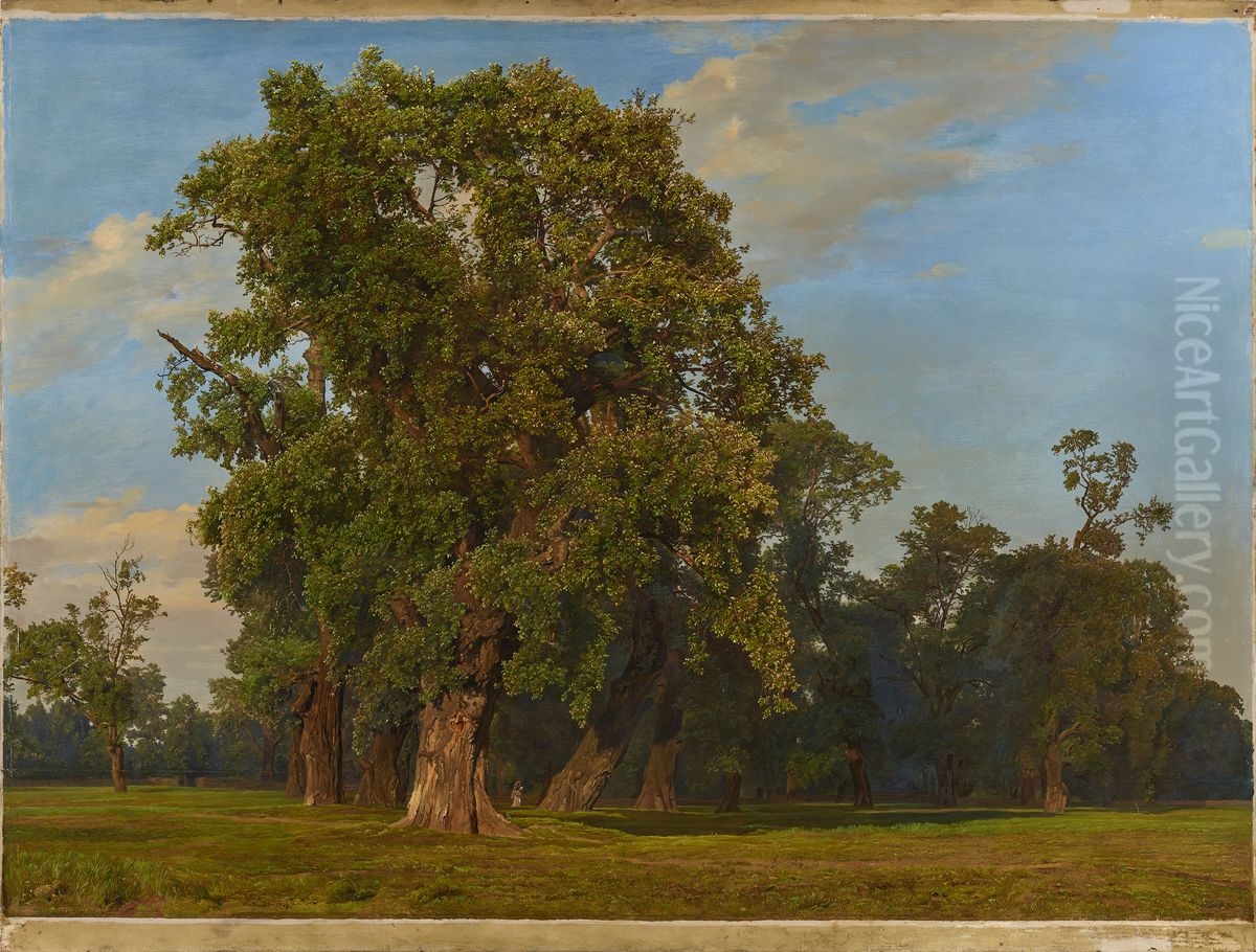 Grosse Praterlandschaft Oil Painting by Ferdinand Georg Waldmuller